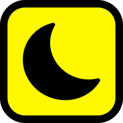 night mode icon vector