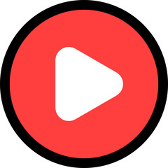 play button icon vector