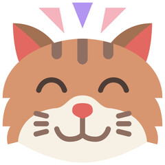 happy flat icon
