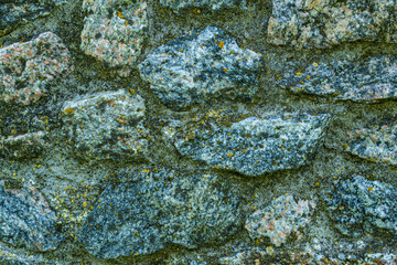 wall of natural stone close-up.Texture, background