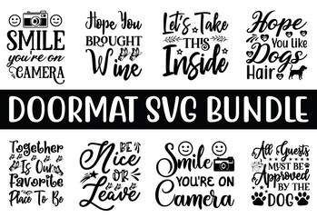 Doormat SVG, Doormat cut file Bundle, Doormat cut file quotes Doormat SVG Bundle |Doormat Cut Files for Cutting Machines like Cricut and Silhouette