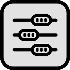 equalizer icon vector
