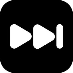 play next icon vector