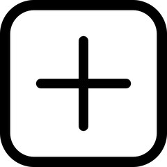 Obraz premium add button icon vector