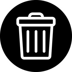 trash can icon vector