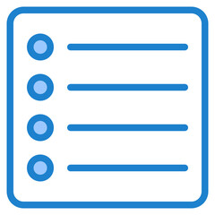 Obraz premium List blue style icon