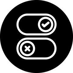 toggle switch icon vector