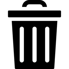 trash can icon vector