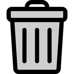 trash can icon vector
