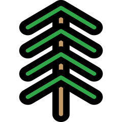 pine tree icon vector