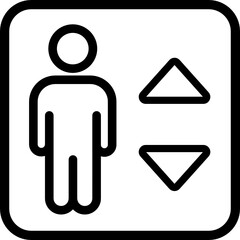 elevator icon vector