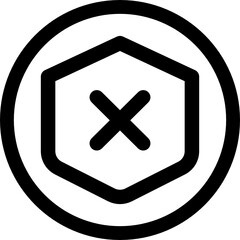 Obraz premium unsafe icon vector