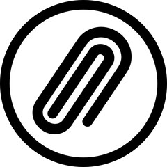 paperclip icon vector