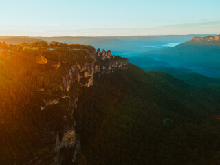 Sunrise at the Three Sisters, Blue Mountains