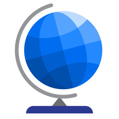 Globe flat style icon