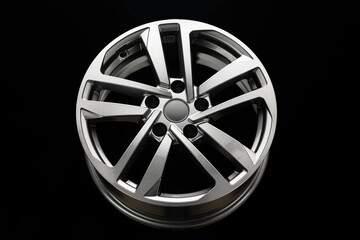 grey modern alloy wheel front view