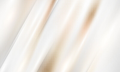 Obraz premium gold gradient Chrome color halftone texture background. vector golden, copper brass and metal template.