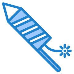 Firework blue style icon