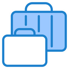 briefcase blue style icon