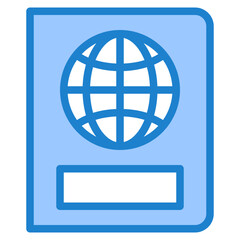 passport blue style icon