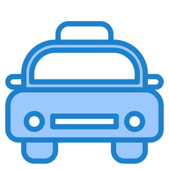 taxi blue style icon