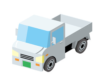 Rv車 軽自動車 アイソメトリックスの自動車のイラスト 3d立体イラスト 白バック ベクターデータ Car Wall Mural C Globeds