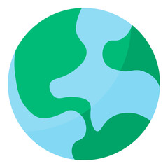 world flat style icon