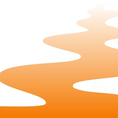 Background of summer in orange, curve 015