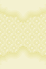 Yellow ethnic seamless pattern template