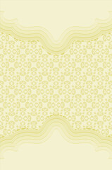 Yellow ethnic seamless pattern template