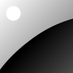 Background of summer in grayscale, curve 082