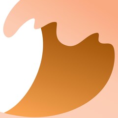 Background of summer in orange, curve 079