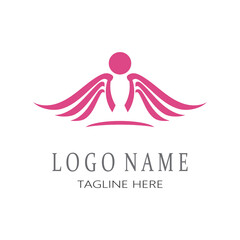 Wing Logo Template vector icon design