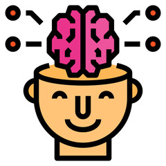 Learning filled outline icon