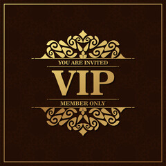 Elegant VIP ornament background