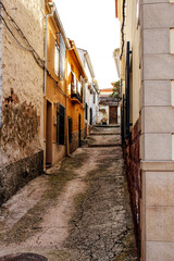 Fototapeta na wymiar Narrow streets and old facades