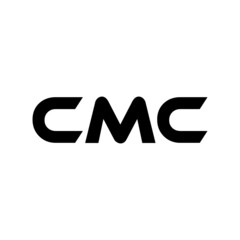 CMC letter logo design with white background in illustrator, vector logo modern alphabet font overlap style. calligraphy designs for logo, Poster, Invitation, etc.