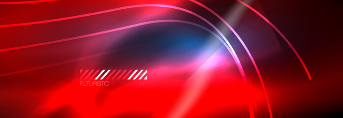 Neon dynamic beams vector abstract wallpaper background. Wallpaper background, design templates for business or technology presentations, internet posters or web brochure covers