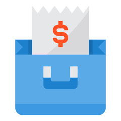 Bill flat icon