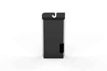 hard box with window set mock-up. Good for packaging design. 3d illustration