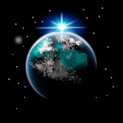 Space background earth 1