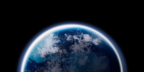 Space background earth 3