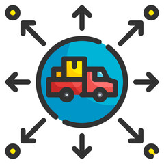 distribution line icon