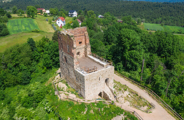 Fototapeta na wymiar Ruiny zamku w Melsztynie
