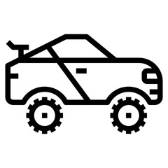 Obraz premium Racing Car outline icon