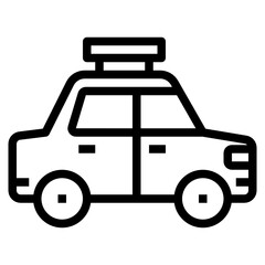 Taxi outline icon