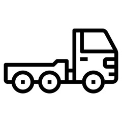 Fototapeta premium Truck outline icon