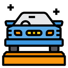 New Car filled outline icon