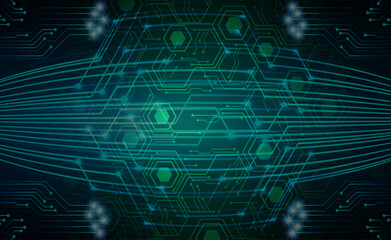 cyber circuit future technology concept background