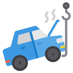Tow flat icon